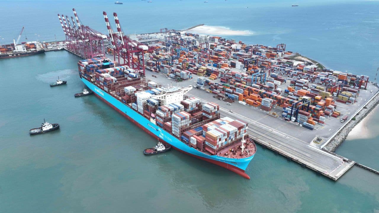 Congo Terminal accueille un porte-conteneurs de 15 690 EVP, une première au Port de Pointe-Noire